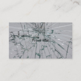 Tarjeta De Visita Aspecto de vidrio roto