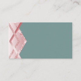 Tarjeta De Visita Aspecto del Relieve metalizado de la PLANTILLA Ros