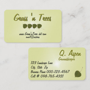 Tarjeta De Visita Aspen deja fotografía