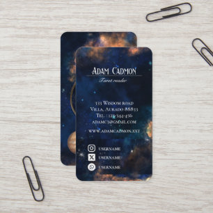 Tarjeta De Visita Astrologer de arte celestial cósmico