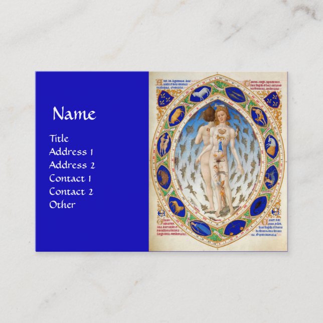 Tarjeta De Visita ASTROLOGÍA ANTIGUA Y RÓTULOS ZODIACALES , Astrolog (Anverso)