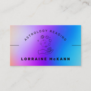Tarjeta De Visita Astrología de ASTROLOGER leyendo AURA