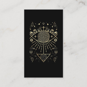 Tarjeta De Visita Astrología de la espiritualidad del sol celestial