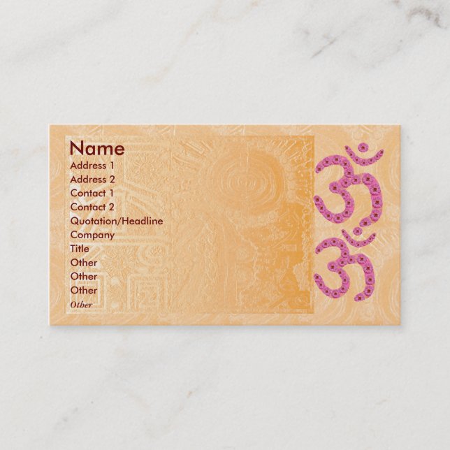 Tarjeta De Visita Astrología n que cura Practioner (Anverso)