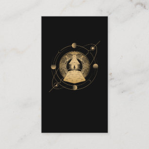 Tarjeta De Visita Astrología piramidal egipcia Geometría sagrada e