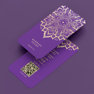 Tarjeta De Visita Astrologist Healer Royal Purple Elegala