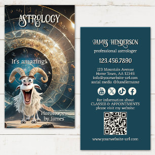 Tarjeta De Visita Astrólogo Profesional Divertido