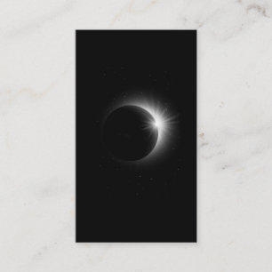 Tarjeta De Visita Astronomía total del eclipse solar