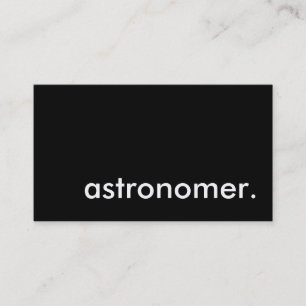 Tarjeta De Visita astrónomo.