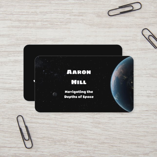 Tarjeta De Visita Astrónomo 🌟 aficionado (Anverso/Reverso In Situ)