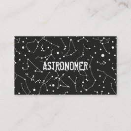Tarjeta De Visita Astrónomo y constelaciones