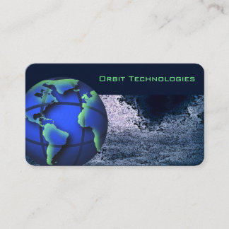 Tarjeta de visita Astronomy World Globe
