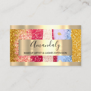 Tarjeta De Visita Ataques del planificador de eventos Gold Frame Ros