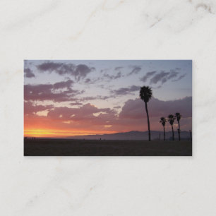Tarjeta De Visita atardecer de santa monica