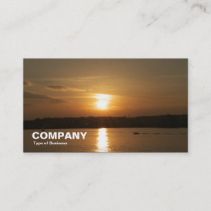 Tarjeta De Visita Atardecer sobre la bahía de Cardiff