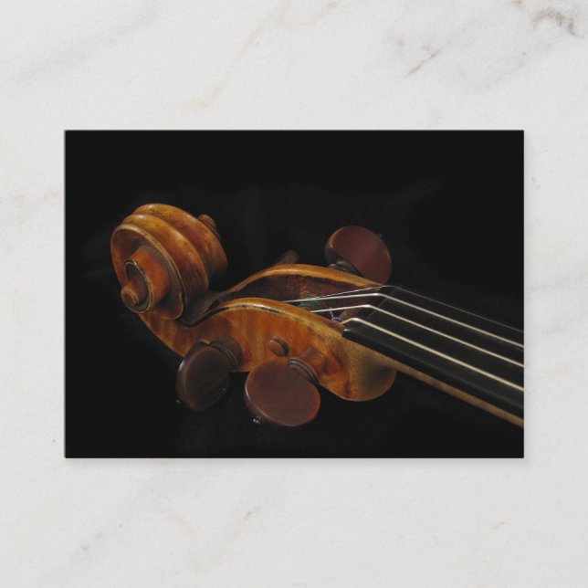 Tarjeta De Visita ATC de la voluta del violín (Anverso)