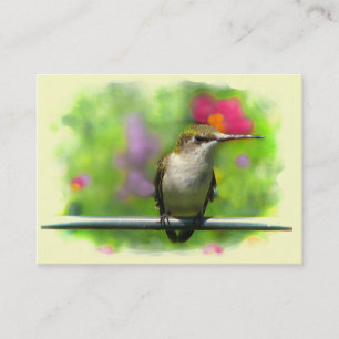 Tarjeta De Visita ATC del colibrí