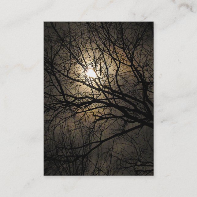 Tarjeta De Visita ATC místico de la luna (Anverso)