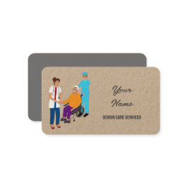 Tarjeta De Visita Atención de ancianos