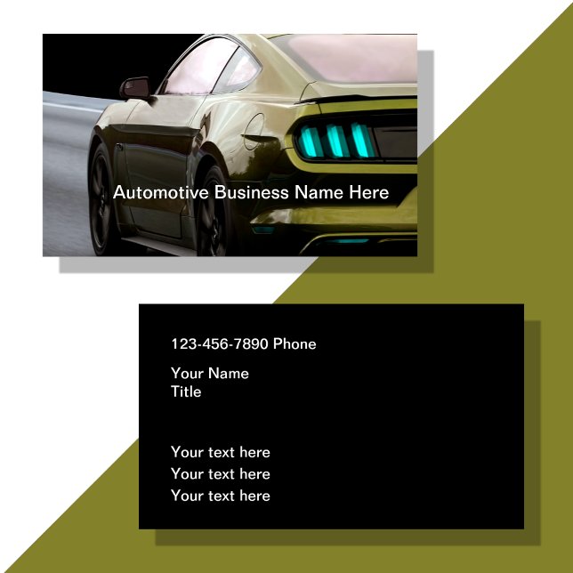 Tarjeta De Visita Atención de automóviles para automóviles Guay (Subido por el creador)