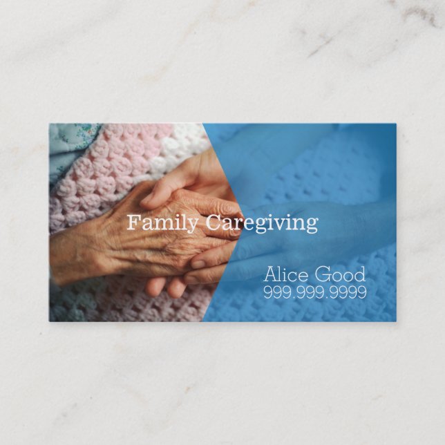 Tarjeta De Visita Atención de la Enfermería de enfermería de cuidado (Anverso)