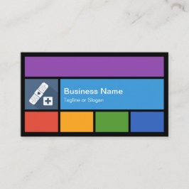 Tarjeta De Visita Atención de salud médica - Coloridos mosaicos crea