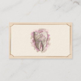 Tarjeta De Visita Atención Dental. Dentista/Asistente dental. Planti