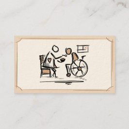 Tarjeta De Visita Atención doméstica. Atención domiciliaria. Servici