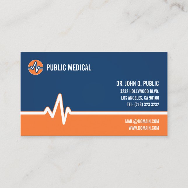 Tarjeta De Visita Atención médica (Anverso)