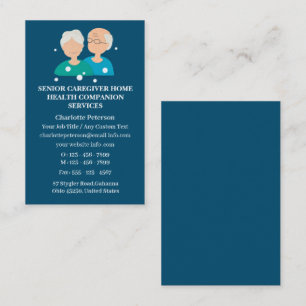 Tarjeta De Visita Atención Médica Domiciliaria para Cuidadores Mayor