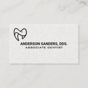 Tarjeta De Visita Atención Médica   Logotipo de Diente