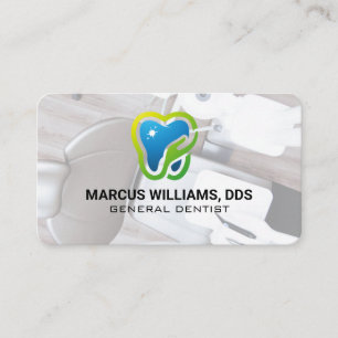 Tarjeta De Visita Atención Médica   Oficina de Dentista