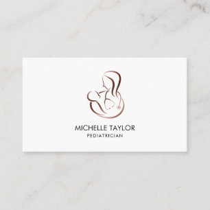 Tarjeta De Visita Atención pediátrica para niños Estetioscopio Enfer