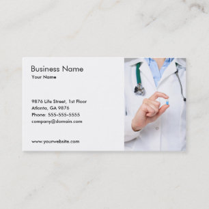 Tarjeta De Visita Atención sanitaria médica del médico simple