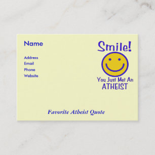 Tarjeta De Visita Ateo