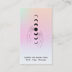 Tarjeta De Visita *~* Atiende Las Fases De La Luna + Las Manos Celes