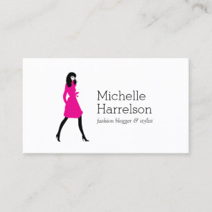 Tarjeta de visita atractiva del Blogger del estilo