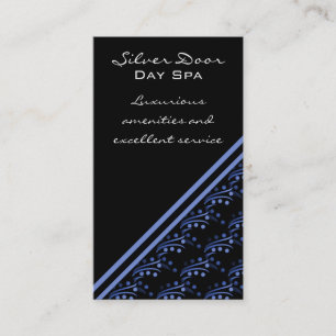 Tarjeta de visita atractiva lujosa, azul