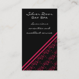 Tarjeta de visita atractiva lujosa, rosa delicioso