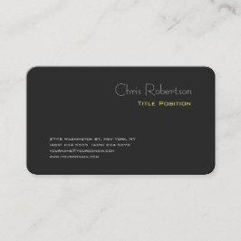 Tarjeta De Visita Atractiva Moda amarilla gris Sharp Moderno