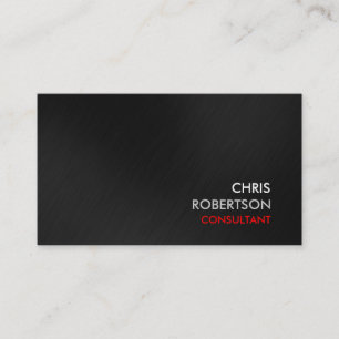 Tarjeta de visita atractiva roja del fondo gris
