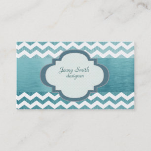 Tarjeta De Visita Atractivo chevron silvestre