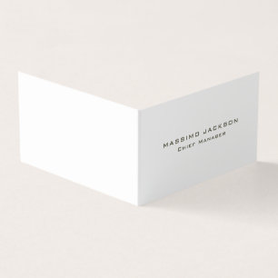Tarjeta De Visita Atractivo Moderno Minimalista Chic con Estilo