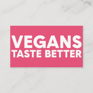 Tarjeta De Visita Atractivo Vegano