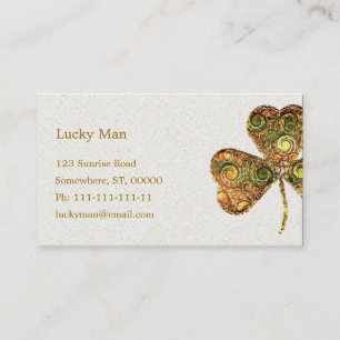 Tarjeta De Visita Atrapado  Floral