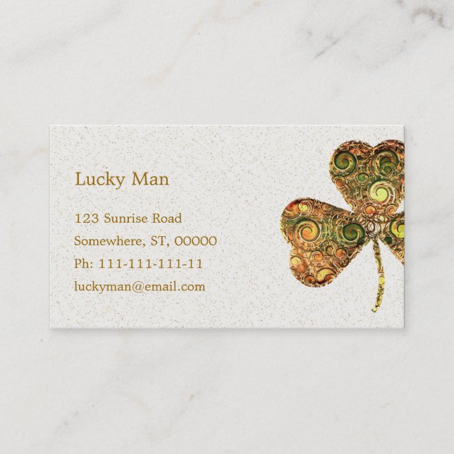 Tarjeta De Visita Atrapado| Floral (Anverso)