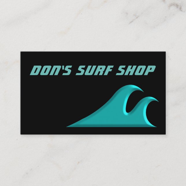 Tarjeta De Visita Atrapar una ola de surf Guay (Anverso)