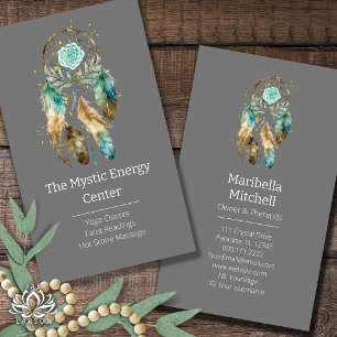 Tarjeta De Visita Atrapasueños Místico Espiritual Metafísico Yoga