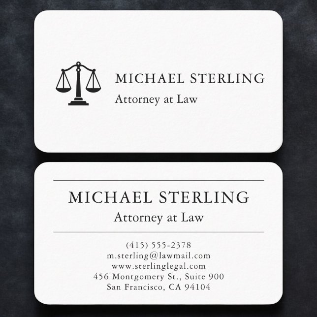 Tarjeta De Visita Attorney at Law (Subido por el creador)