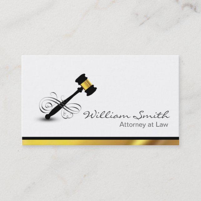 Tarjeta De Visita Attorney at Law / Lawyer (Anverso)